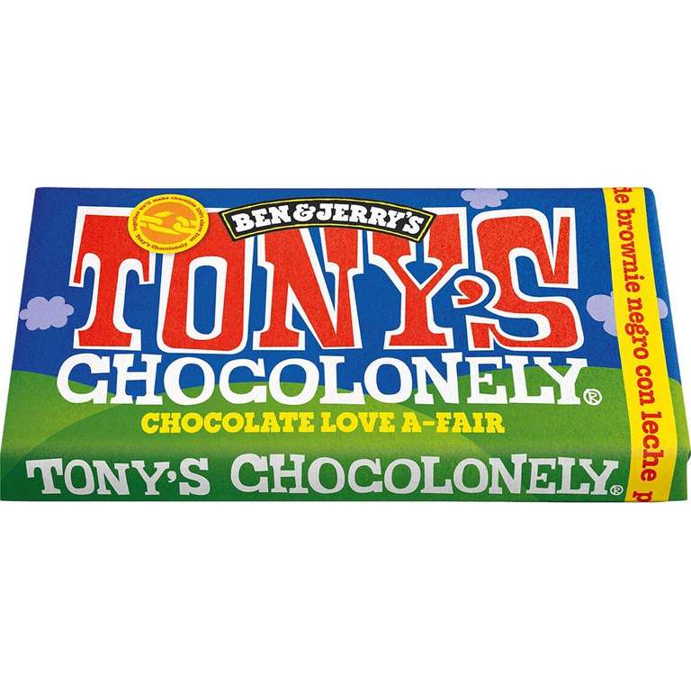 2 Tabletas Chocolate Tony's con Ben & Jerry's (2,9€/ud) 70% 2a unidad
