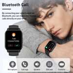 Smartwatch Negro Impermeable IP68. Para iOS Android.