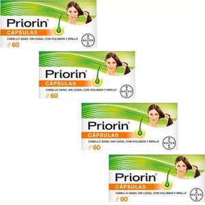 Priorin Anticaída y Salud Capilar con Biotina 4x60 Cápsulas