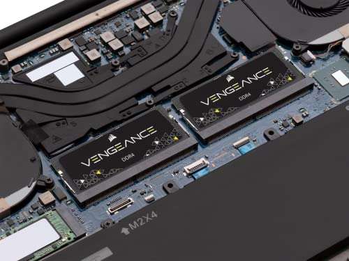 Corsair Memoria para portátil Vengeance SODIMM de 32 GB (1 x 32 GB) DDR4 3200 MHz CL22, negra