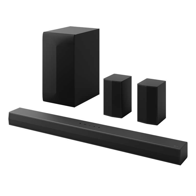 Barra de sonido - LG S60TR, Bluetooth, 440 W, 5.1 canales, Dolby Digital y DTS, Negro [ELECTROPRECIO 234€]