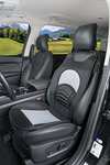 Walser Car Comfort New Space - Cojín Universal para Asiento de Coche, con cómodos Puntos de Masaje, Color Gris y Negro