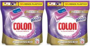 64x Cápsulas Colon Vanish Advanced Detergente, Azul [0,18€/Lavado]