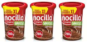 3x Nocilla Original Crema de Cacao, Sin Aceite de Palma, 780g. Total 2340gr. [4'12€/ud]