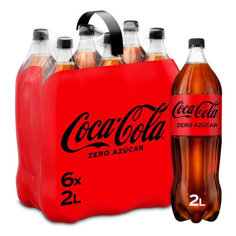 Pack 6 x 2 L Coca-Cola Zero Azúcar Refresco de Cola