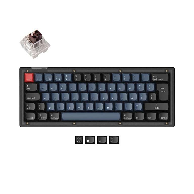 Teclado Keychron V4 ISO-ES RGB Hot-Swappable Switch K Pro Brown y Red