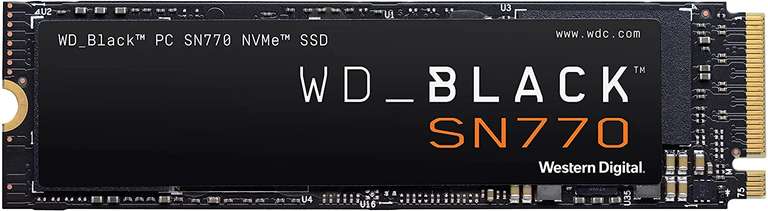 WD BLACK SN770 500GB NVMe SSD (1TB por 132,99 //5150 MB/s) (Amazon también)