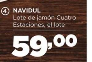 LOTE Jamón Cuatro Estaciones "Navidul" a 69€ - Supermercados ALIMERKA