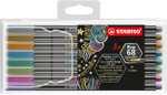 STABILO - Rotuladores Metálicos Premium - Pen 68 Metallic - Estuche de 8 Rotuladores Colores Metálicos Diferentes