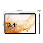 Samsung Galaxy Tab S8+ con cargador - Tablet de 12,4" (8GB RAM, 128GB Almacenamiento, Wifi, Android 12)