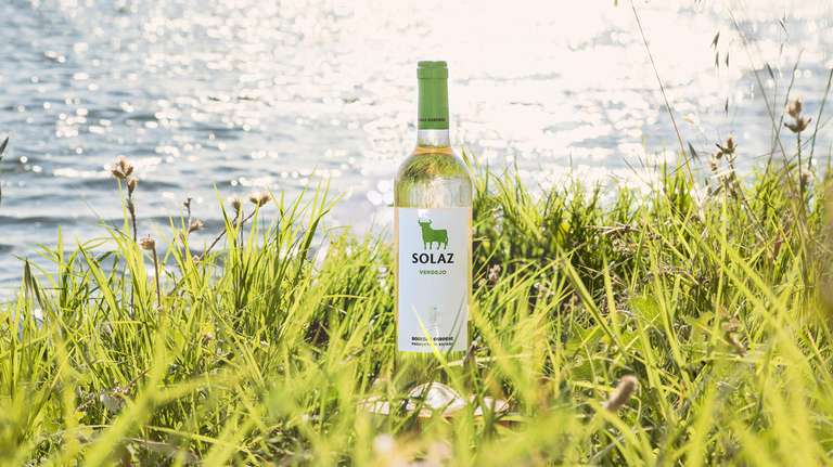 Vino Solaz Blanco 100% Verdejo - 6 botellas de 75 cl- Total: 450 cl