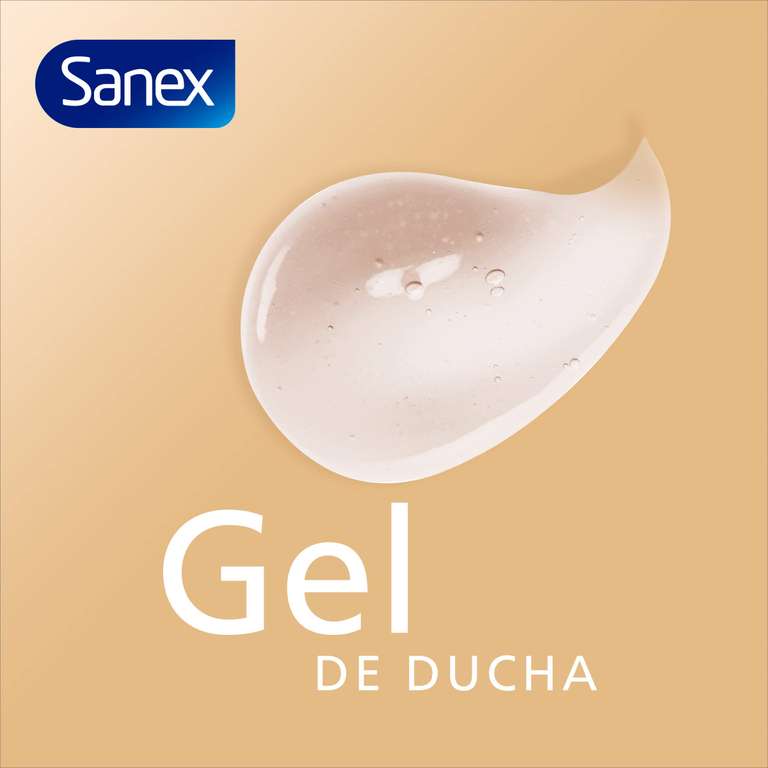 Pack de 4 geles de ducha SANEX PRO HYDRATE para pieles muy secas (600ml/bote)