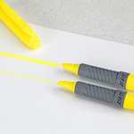 BIC Highlighter Grip, Pack de 12 Subrayadores Fluorescentes con la Tecnología Antisecado, Óptimo para Uso Escolar y de Oficina, Amarillo