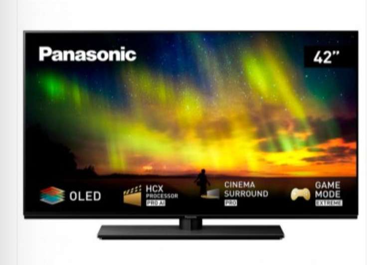 TV OLED - Panasonic TX-42LZ980E, 42 pulgadas, 4K HDR, Procesador HCX Pro AI, Dolby Vision IQ, HDR10