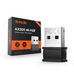 Tenda AX300 Adaptador USB WiFi para PC, 2.4GHz Antena WiFi 286Mbps, Soft-Ap, MU-MIMO, WPA2, Windows 7/10/11, W311MI