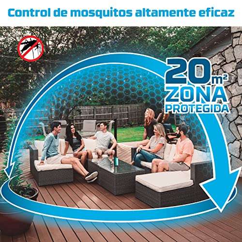 ThermaCELL - Anti Mosquito para Exterior. 20 m2 de protección sin DEET, Incluye difusor + Recarga + 3 recambios