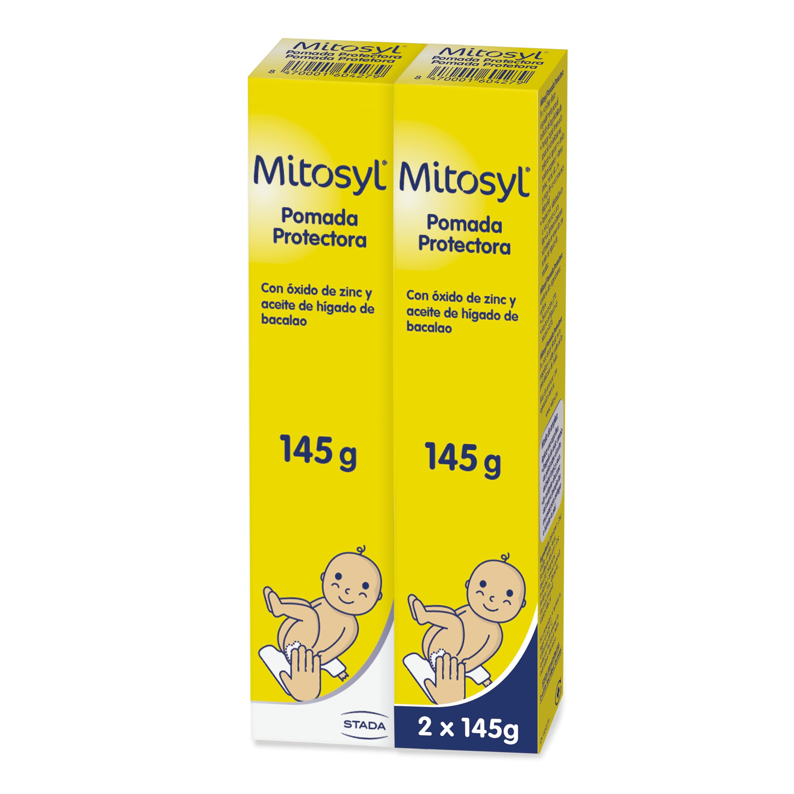 Mitosyl pomada protectora, crema pañal suave, alivio irritaciones, 290 gr (2 unidades) Con Suscríbete y ahorra