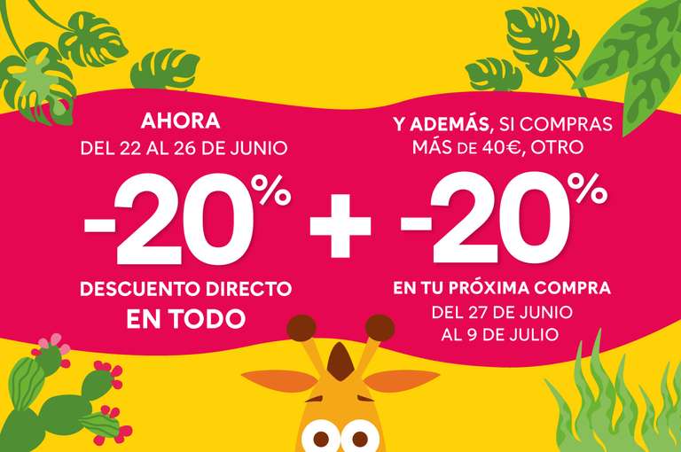 Super Promo Toysrus - 20 % de dto directo + 20% en cupón en compras de +40€