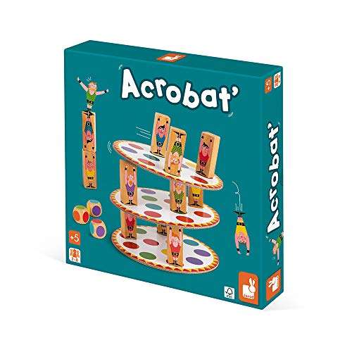 Janod - Acrobat' - Juego de Habilidad y Estrategia, Juegos de Mesa para Niños