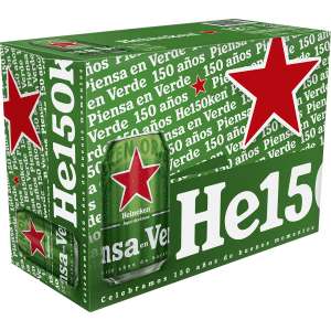 36 Latas 33cl HEINEKEN Cerveza rubia Lager holandesa (3 packs x 12 latas 33 cl)