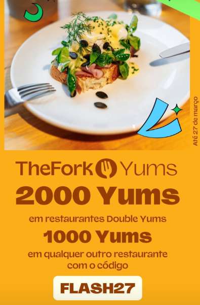 Gana hasta 2000 yums en The Fork (El Tenedor)