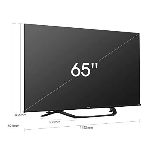 Hisense 65A63H (65") 4K UHD Smart TV, with Dolby Vision HDR, DTS Virtual X, Disney, Netflix, Freeview Play and Alexa Built-in / 55" por 339€