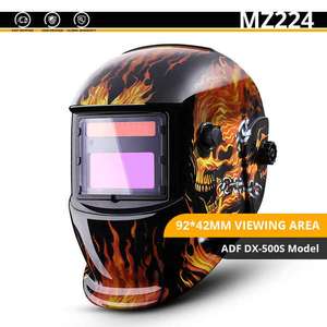 DEKO-Máscara de Soldadura con energía Solar, capucha con oscurecimiento automático, rango ajustable 4/9-13, MIG MMA