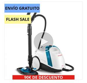 Polti Vaporetto Smart 100_B + 9 accesorios Limpiador a vapor para la limpieza diaria con autonomía ilimitada.