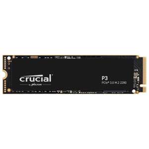 Crucial P3 500GB M.2 PCIe Gen3 NVMe SSD Interno - Hasta 3500MB/s