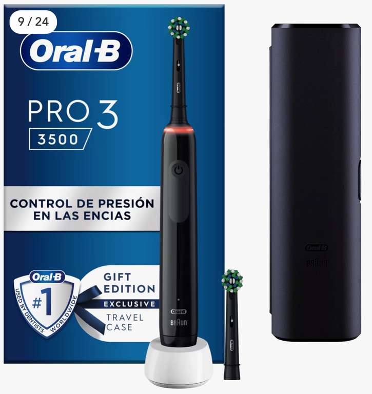 Oral-B Pro 3 3500 + Enjuage Bucal o Cepillo Manual Oral-B [22,50€ NUEVOS USUARIOS]