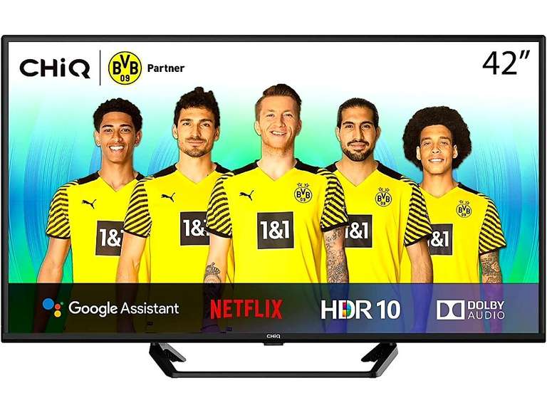 Smart TV CHIQ 42" LED FHD HDR10 Android TV [También en Amazon]