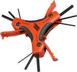 Juego de 9 Llaves Allen Hexagonales con Mango Triangular Ergonómico de Acero Cromo Vanadio | BLACK+DECKER