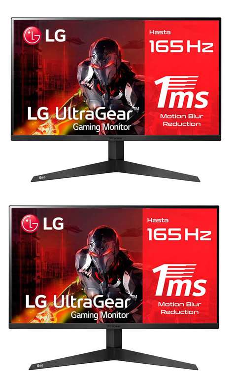 2x Monitor LG 24" FHD 1ms 165 HZ solo 198€