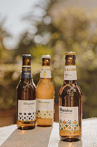 Alhambra Sin Alcohol Singular Cerveza Lager Dorada de Fermentación Baja, Pack de 24 Botellines de 25 cl, 0,75 % Volumen de Alcohol
