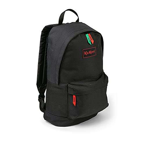 Kickers Canvas Backpack, Mochila Pequeña Unisex Adulto, Negro, One Size