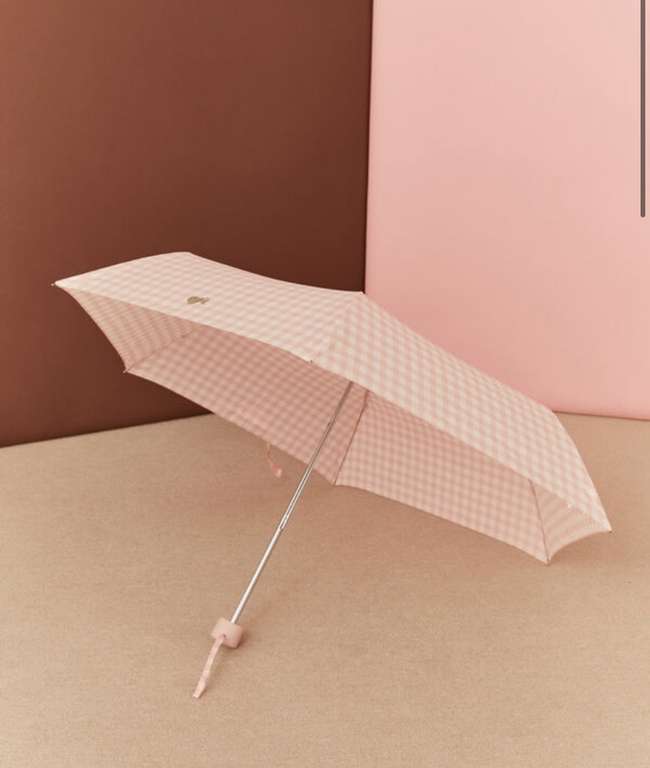 Paraguas cuadros rosa La Vecina Rubia