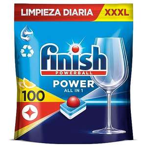 3x Finish Powerball Power All in 1 Pastillas para el lavavajillas Limón, 100 pastillas