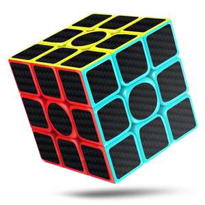 Cubo Mágico 3x3 Velocidad, Puzzle De Gran Resistencia, Speed Cube Rompecabezas, Tensión Ajustable, Adhesivos De Fibra De Carbono, 5.5 cm