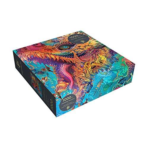 Humming Dragon (Android Jones Collection) 1000 Piece Jigsaw Puzzle: 1000 pieces. Finished puzzle 500x700mm, Boxed 195x195x50mm. Puzle ,,