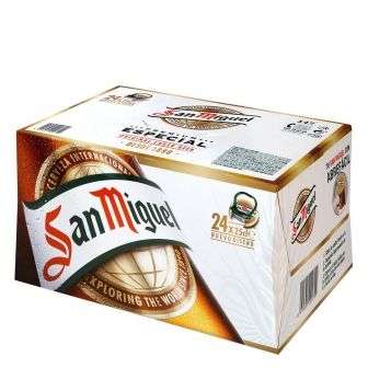 Pack de 24 botellas de cerveza San Miguel Especial Lager en Carrefour