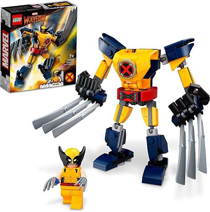 LEGO Marvel Armadura Robótica de Lobezno, Figura de Acción Coleccionable de Wolverine