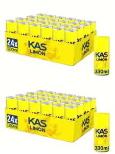 48 Latas Kas Refresco de Zumo de Limón - Paquete de 24 x 330 ml [11'54€/pack-0'48€/lata]