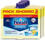 3 Und. Finish Limpiamáquinas - Limpieza higiénica para el lavavajillas contra el mal olor, la cal y la grasa, aroma limón