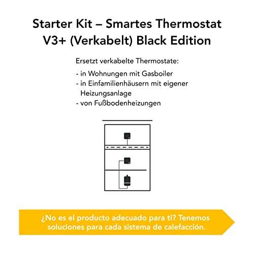 Termostato inteligente Tado Starter Kit V3 Black Edition