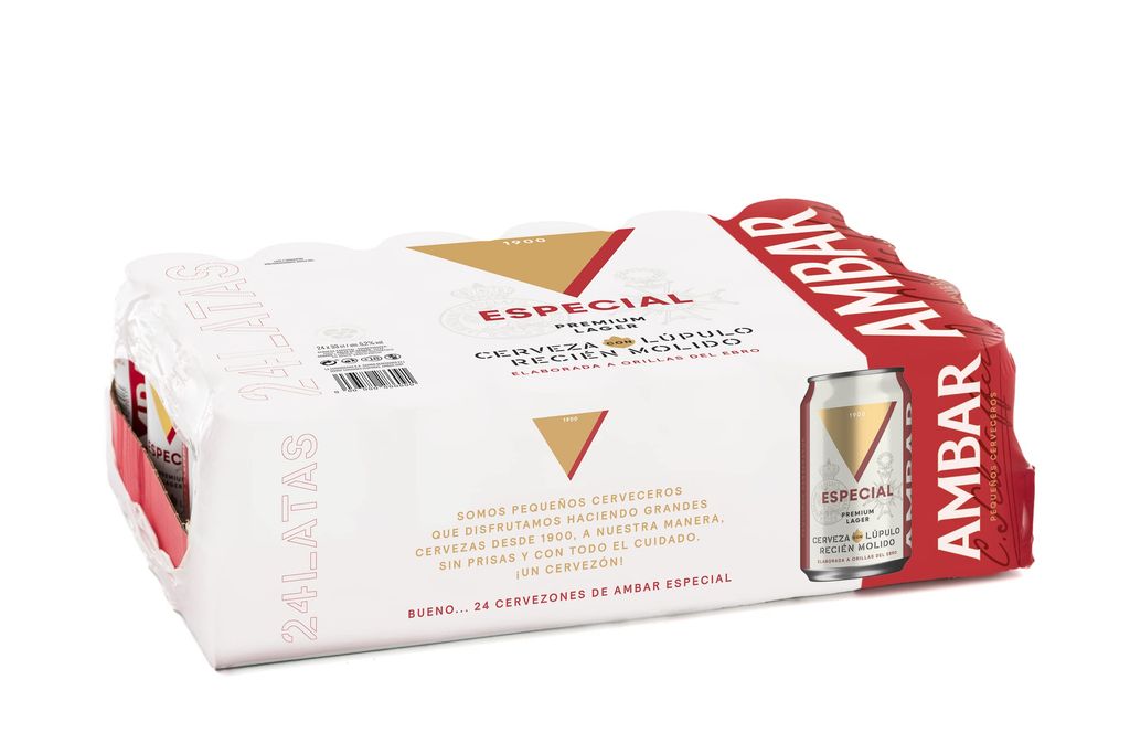 Ambar Especial - Pack 24 latas x 33 cl - 5.2 % Volumen de Alcohol