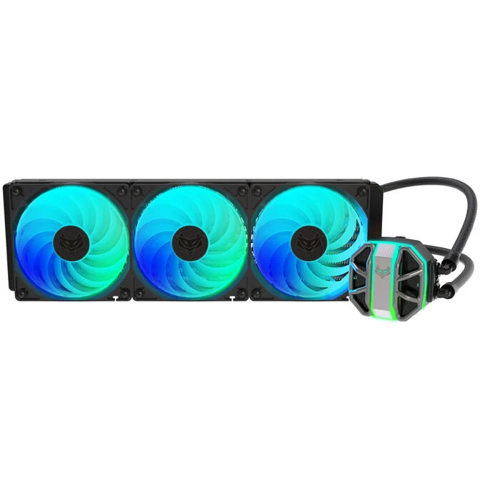 AIO Cooler Sapphire Nitro+ S360-A, ARGB, black, para Intel: LGA 115X, 1200, 20xx, 1700 y AMD AM4