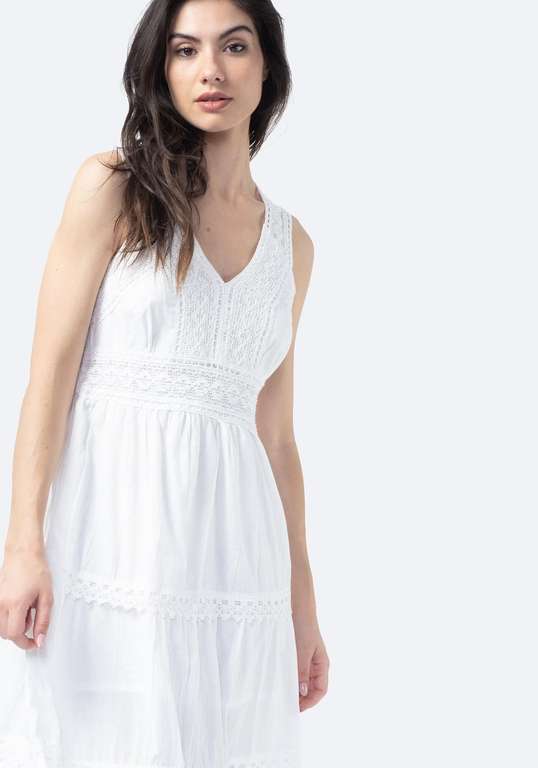 Vestido ibicenco con forro de Mujer TEX (Talla única) [RECOGIDA EN TIENDA GRATIS]