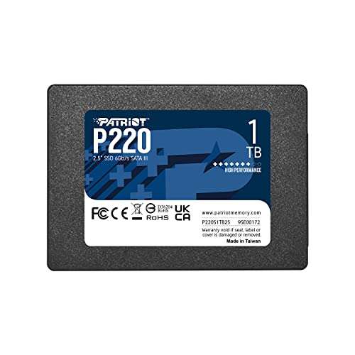 Patriot P220 SSD 960GB, 6 Gbps.
