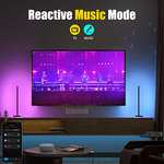 Juego de luces LED musicales RGB (Compatible con Alexa y Google Assistant)