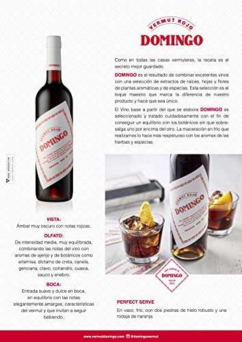 Domingo Vermut Rojo Aperitivo, 750 ml (6,65€ compra recurrente)